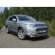 Защита передняя двойная 60-50 мм ТСС для Mitsubishi Outlander 2012-2014