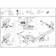 Фаркоп оцинкованный Galia шар C съемный для Ford Mondeo 2015-2021