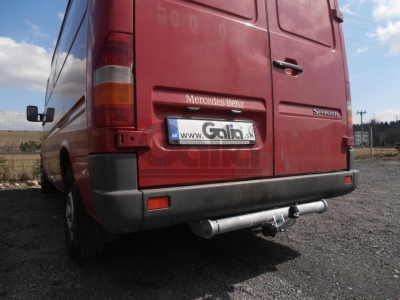 Фаркоп оцинкованный Galia шар A на авто без ступеньки для Mercedes Sprinter/Sprinter Classic/Volkswagen LT 1995-2018
