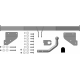 Фаркоп Мотодор оцинкованный на седан для Hyundai Solaris/Kia Rio 2017-2021