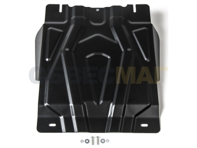 Защита КПП Автоброня для 2,4D и 3,0 сталь 2 мм для Mitsubishi L200/Pajero Sport/Fiat Fullback 2015-2020