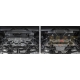 Защита картера, КПП, радиатора и РК Автоброня для 2,7/2,8D/3,0D/4,0/4,6 сталь 2 мм для Toyota Land Cruiser Prado 150/Lexus GX460 2009-2019